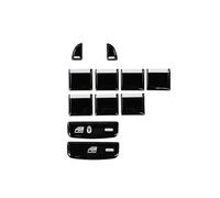 UEGVJIAS Compatible With Jaguar For XF X250 XK XKR XJ XJL X351 Black Button Sticker Car Interior Refinishing Trim Cover Dashboard Center Console(D for Window)