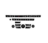 UEGVJIAS Compatible With Jaguar For XF X250 XK XKR XJ XJL X351 Black Button Sticker Car Interior Refinishing Trim Cover Dashboard Center Console(B for Climate)