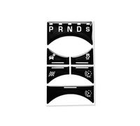 UEGVJIAS Compatible With Jaguar For XF X250 XK XKR XJ XJL X351 Black Button Sticker Car Interior Refinishing Trim Cover Dashboard Center Console(C for Gear)