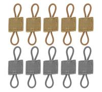 UEIOAVL Backpack Straps, 10 Pieces Outdoor Molle Buckles Fastening Buckle Molle System Accessories Backpack Vest (Dark Earth, Grey)