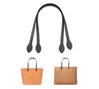 UEIOAVL Handbags Handbags Replacement Straps for 2 Pieces Leather Purse Straps for DIY Accessories (Black)
