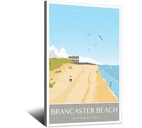 UEJD Brancaster Beach Norfolk Coast Vintage Travel Poster Decorative Posters Modern Bedroom Canvas Art Poster Picture Painting Posters Wall Decor Art Gift