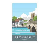UEJD Vintage Henley-on-Thames Oxfordshire Travel Poster Decorative Posters Modern Bedroom Canvas Art Poster Picture Painting Posters Wall Decor Art Gift