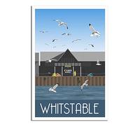 UEJD Vintage Whitstable Fish Market Kent Travel Poster Decorative Posters Modern Bedroom Canvas Art Poster Picture Painting Posters Wall Decor Art Gift