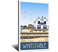 UEJD Vintage Whitstable Kent Coast Travel Poster Decorative Posters Modern Bedroom Canvas Art Poster Picture Painting Posters Wall Decor Art Gift
