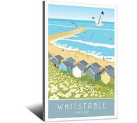 UEJD Vintage Whitstable Kent Coast Travel Poster Decorative Posters Modern Bedroom Canvas Art Poster Picture Painting Posters Wall Decor Art Gift