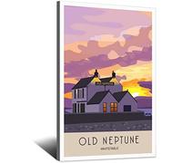 UEJD Vintage Whitstable Kent Sunset Travel Poster Decorative Posters Modern Bedroom Canvas Art Poster Picture Painting Posters Wall Decor Art Gift