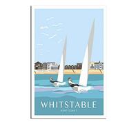 UEJD Vintage Whitstable Sailing Kent Travel Poster Decorative Posters Modern Bedroom Canvas Art Poster Picture Painting Posters Wall Decor Art Gift