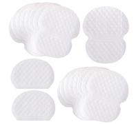 UEKPDM 100 Pcs Underarm Sweat Pads Set, Disposable Armpit Sweat Pads, Self Adhesive Underarm Pads, Comfortable Pure Cotton Sweat Absorbing Pads, Underarm Dress Shields for Women Men