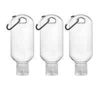 UEKPDM 3 Pcs Portable Hot Sauce Keychain Bottles (2oz/50ml),Refillable mini containers