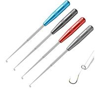 UEKPDM 4 PCS Fish Hook Remover Set, Stainless Steel Stable Hook Remover Fishing Fast Quick Release Fishing Removal Tool Tool Fishhook Accessories for Freshwater and Saltwater