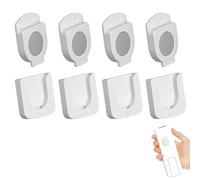 UEKPDM 4pcs Improved Strong Magnetic Remote Control Holder,Wall Mounted Remote Control Holder,Remote Control Organizer,Remote Control Storage for School Homes