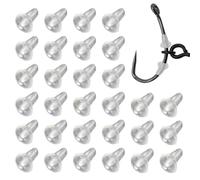 UEKPDM Bait Stop, Hook Beads Stops for Bait Screws Pop Up Rig Carp Fishing (Pack of 30)