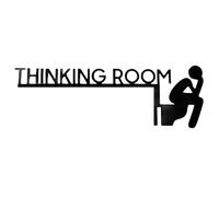 UEKPDM "Thinking Room" Toilet Sign, Wooden Door Plaque, 30cm
