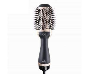 UELAY Women's Hot Air Brush, 3 In 1 Drying, Volume & Styling, Ceramic Coating in Gold