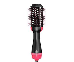UELAY Women's Hot Air Brush, 3 In 1 Drying, Volume & Styling, Ceramic Coating in Pink