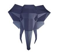 Uematu DIY Elephant Head Papercraft kit, Low Poly Animal DIY kits, Home decor, kids crafts kits, Gift, origami 3D, Low Poly Wall Decor,All Accessories Included,DIY Teens Gift