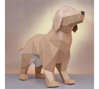 Uematu Dog PaperCraft, DIY Papercraft kit, 3D Paper Sculpture, Pre-Cut DIY Papercraft Kit, Origami 3D Dog, Paper Craft Kit for Adults Beginners Gift, Pre-fold & Pre-Cut Model Kits