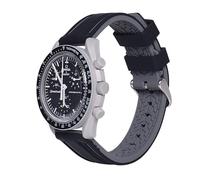 uEmoh Swatch Moonwatch Strap, Watch Band for Moonswatch,Soft Silicone Strap for Omega X Swatch Moonswatch Speedmaster 20mm Watch, Quick Release Watch Replacement Band, 20mm, Silicone, no gemstone