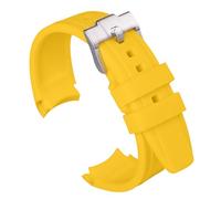 uEmoh Watch Band for Moonswatch, Curved No Gap Soft Silicone Omega X Swatch Moonwatch Strap, Speedmaster 20mm Watch, Quick Release Watch Replacement Strap Men Women, 20mm, Silicone, no gemstone