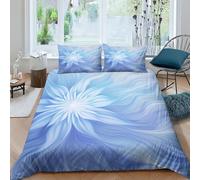 UENDOKRNN Cornflower Duvet Cover Set 3 PCS Hotel Quality Quilt Cover Bed Sets Bed Covers with Pillowcases with Zipper Closure Breathable Stylish Comforter Double(200x200cm)