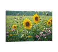 UENDOKRNN Decorative Painting Bee Giclee Canvas Bedroom Wall Decor Farm Modern Wall Artwork Canvas Clear And Distinct 16x24inch(40x60cm)