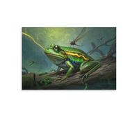 UENDOKRNN Decorative Painting Frog Canvas Wall Art Bedroom Wall Decor Forest Family Prints Paintings