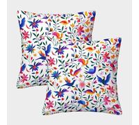 UENDOKRNN Flower Pillow Cover Soft Set of 2 Square plant Pillow for Sofa Living Room Garden Outdoor Home Decor 40x40cm