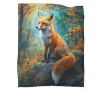 UENDOKRNN Fox Printed Throw Blanket, 3D Print Warm & Cosy Blankets For Beds, Bedding for Bed Couch, 50x60inch(127x152cm)
