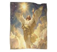 UENDOKRNN Jesus Blanket 3D Print Warm & Cosy Blankets For Beds, for Sofa Bed Couch Double 50x60inch(127x152cm)
