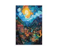 UENDOKRNN Modern Abstract Canvas Wall Art, 24x36inch(60x90cm), Living Room, Bedroom, Kitchen, Home Office
