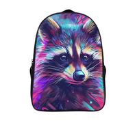 UENDOKRNN Raccoon Backpacks Kids School Backpack School Bag 3D Printed Cartoon Anime School Bags for Boys Elementary And Middle School Students 40x28x16cm