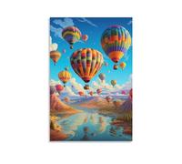 UENDOKRNN Romantic Hot Air Balloon Poster Artwork Giclee Canvas Prints Modern Canvas Wall Art Picture Wall Hanging for Home Decorations 20x30inch(50x75cm)
