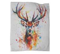 UENDOKRNN Sika Deer Printed Throw Blanket, 3D Print Warm & Cosy Blankets For Beds, Bedding for Bed Couch, 50x60inch(127x152cm)