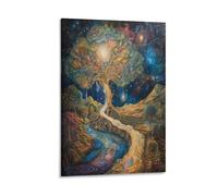 UENDOKRNN Wall Art Tree of Life Canvas Wall Art Artwork Home Office Decorations Canvas Prints Wall Art Canvas Waterproof 16x24inch(40x60cm)