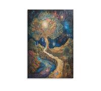 UENDOKRNN Wall Art Tree of Life Canvas Wall Art Bedroom Wall Decor Giclee Artwork Wall Art Canvas Waterproof 12x18inch(30x45cm)