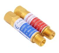 Uenede Oxygen & Acetylene/Propane Flashback Arrestors Set Regulator End 9/16-18 Threads B Size