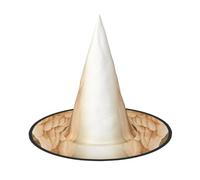 UENFFKDAP Angel Wing Printed Halloween Witch Hat, Women Witch Hat Costume Accessory for Halloween Party Decoration