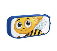 UENFFKDAP Bee Print Large-Capacity Pencil Case, Student Pencil Case, Zipper Pencil Case, Cosmetic Bag. Suitable for Schools and Offices, Unisex.