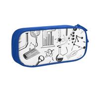 UENFFKDAP Chemistry Print Large-Capacity Pencil Case, Student Pencil Case, Zipper Pencil Case, Cosmetic Bag. Suitable for Schools and Offices, Unisex.
