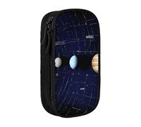 UENFFKDAP Exploring The Solar System Large Capacity Pencil Case, Student Pencil Case, Cosmetic Bag. Suitable for Schools and Offices, Unisex.