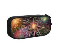 UENFFKDAP Explosion Firework 3D Large-Capacity Pencil Case, Student Pencil Case, Zipper Pencil Case, Cosmetic Bag. Suitable for Schools and Offices, Unisex.