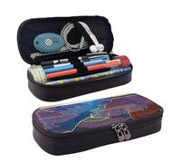 UENFFKDAP Grand Canyon Leather Pencil Case, Durable and Lightweight, Student Pencil Case, Zipper Pencil Case. Suitable for Schools and Offices, Unisex.