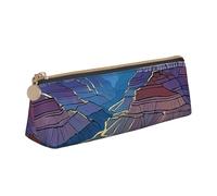 UENFFKDAP Grand Canyon Leather Pencil Case, Student Pencil Case, Zipper Pencil Case, Cosmetic Bag. Suitable for Schools and Offices, Unisex