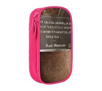 UENFFKDAP Inspirational Quotes Large Capacity Pencil Case, Student Pencil Case, Cosmetic Bag. Suitable for Schools and Offices, Unisex.