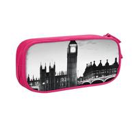 UENFFKDAP London Large-Capacity Pencil Case, Student Pencil Case, Zipper Pencil Case, Cosmetic Bag. Suitable for Schools and Offices, Unisex.