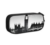 UENFFKDAP London Large-Capacity Pencil Case, Student Pencil Case, Zipper Pencil Case, Cosmetic Bag. Suitable for Schools and Offices, Unisex.