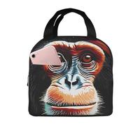 UENFFKDAP Monkey Lunch Bag, Insulation Storage Bag Waterproof, Warm and Leak-Proof, Suitable for Work, School
