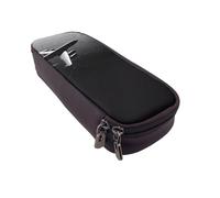 UENFFKDAP Plane Flying Over The Sea Leather Pencil Case, Student Pencil Case, Zipper Pencil Case. Suitable for Schools and Offices, Unisex.