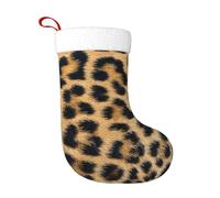 UENFFKDAP Rough Leopard print Printed Christmas Stocking 45cm Soft Xmas Socks for Holiday Party Christmas Tree New Year Decorations